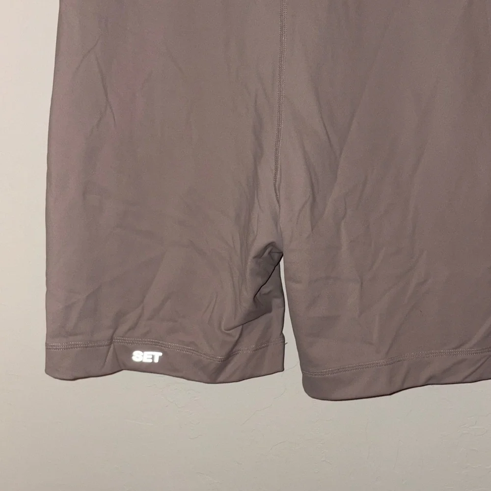 SET Active Beige Short Sleeve Romper - Picture 5 of 5